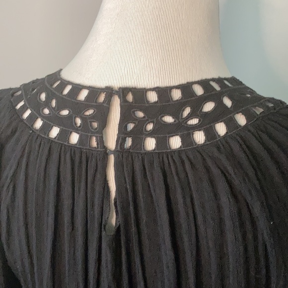 Max Studio Black Peasant Blouse XS - Picture 6 of 6